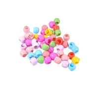 SHERCHPRY Pinzas Cabello Hebilla Redonda de Cuentas Multicolor 50 Piezas Mini para Niñas y Adolescentes, Accesorio Ligero y Práctico para Peinados Diarios Color Aleatorio