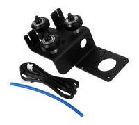 SHERCHPRY Placa de Montaje de Extrusor con Polea para Impresora 3D Soporte Metálico de Hierro Resistente Sistema de Poleas para Alimentación Estable de Filamento Compatible con Modelos