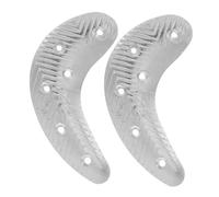 SHERCHPRY Placas Metálicas con Tornillos de Media Luna Almohadillas Resistentes al Desgaste para Reparación de Tacones de Zapatos de Hombre para Ajuste de Talón