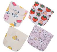 SHERCHPRY Porta Tampones Adorable Bolsa Menstruación 4 Piezas Multifuncional Portátil para Toallas Sanitarias y Monedas Accesorio Práctico para Mujeres