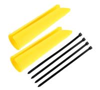 SHERCHPRY Protector de Horquilla Delantera para Motocicleta Amarillo Funda de Plástico Resistente Antipolvo y Antipiedras Kit de Guardapolvos para Amortiguador Delantero Accesorio