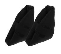 SHERCHPRY Protectores de Talón Elásticos Cojines Cómodos para Talones y Tobillos Almohadillas Antiescaras Negras Accesorio para Cuidado del Seguro y Material Duradero