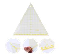 SHERCHPRY Regla Triangular Acrílica Grande para Acolchado y Patchwork Herramienta de Costura con Líneas de Cuadrícula Transparente Ligera y Portátil para Proyectos DIY