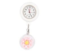 SHERCHPRY Reloj De Bolsillo De Enfermera Relojes Reloj Digital Reloj De Enfermería Reloj Retráctil para Enfermeras Clip En El Reloj Clip En Reloj Fob Enfermero Vidrio Telescópico Rosa Zou-ju