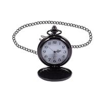 SHERCHPRY Reloj de Bolsillo Vintage de Cuarzo con Cadena Resistente Colgante de Aleación para Uso Casual y Profesional Accesorio Duradero Estilo Concha Modelo Tres