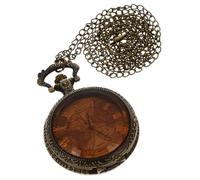 SHERCHPRY Reloj de Bolsillo Vintage de Cuarzo Mapa del Mundo en Relieve, Números Romanos Grandes y Diseño Retro, Tic Watch para Obsequio para Papá