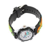 SHERCHPRY Reloj para Niños Esfera De Dinosaurios, Correa De Plástico Flexible y Resistente Al Agua para Niños Que Aprenden