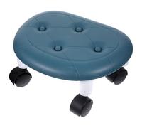 SHERCHPRY Reposapiés Multifuncional PP y Aleación o Adecuado Aluminio de Material y Taburete bajo Pequeño Ruedas, Asiento Cómodo Resistente Hogar