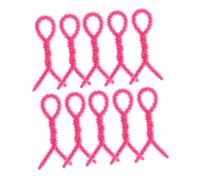 SHERCHPRY Rulos Para Permanente De Cabello Para Mujer 10 Unidades Tamaño Pequeño 0,6 Cm Varilla Espiral De Silicona Color Rosa Fucsia Para Rizos Cabello Corto y Largo