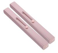 SHERCHPRY Set de 2 Pinceles de Labios Retráctiles Aplicador y Duradero, Tapa Protectora, Portátiles para Brillo y Barra de Labios, Uso en Maquillaje para Mujeres