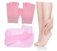 SHERCHPRY Set Pedicura Guantes Sin Dedos Mujer Guantes Algodon Dermatologicos Nocturnos