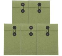 SHERCHPRY Sobres de Papel Kraft Vintage Cierre de Botón y Cordón Tamaño 23X16 CM Paquete de 5 Unidades Sobres Portátiles para Cartas Organizadores de Tarjetas y Documentos de Oficina