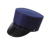 SHERCHPRY Sombrero de Conductor de Tren Adulto clásico Azul de acrílico con Estructura de ala Ancha y Copa Alta, diseñado para Uso extendido en Eventos temáticos