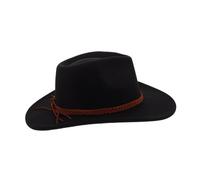 SHERCHPRY Sombrero de Occidental Vintage Estilo Western Gorra Vintage de ala Ancha con Banda Trenzada para Actividades al Aire y Fiestas Temáticas del Oeste