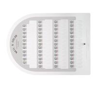 SHERCHPRY Soporte Magnético Acrílico para Uñas 50 Ranuras Extraíbles, Exhibidor de Arte de Uñas Profesional para Salón y Uso Personal, Tablero Desmontable para Muestras y Práctica