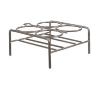 SHERCHPRY Soporte Metálico para Crisol de Laboratorio de 4 Orificios Soporte Resistente a Alta Temperatura para Equipo Científico y Aplicaciones Experimentales