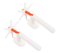 SHERCHPRY Soporte para Toallas de Cocina 2piezas Adhesivo de Alta Viscosidad y Diseño Giratorio 360 Grados, Gancho de Plástico sin Taladro para Pared