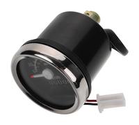 SHERCHPRY Tacómetro y Velocímetro Mecánico para Motocicleta Doble Escala Kilómetros y Millas Indicador Analógico Carcasa de Plástico y Hierro Reemplazo Preciso para Medidor de Motor