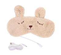 SHERCHPRY Tapa De Los Ojos Déjame Sueño De Algodón Calefacción Ojo De Vapor Dormir Para Almohadilla Calor Calentador De Ojos Usb Visera Usb Visera De Noche Cubre Ojos De Viaje Beige Páginas