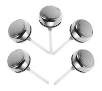 SHERCHPRY Tapón dispensador recargable de presión 5 piezas tapa de bomba de aluminio y acero inoxidable antielectrostático compatible con botellas aplicables para limpieza y