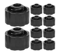 SHERCHPRY Tapones de Bloqueo para Industriales Color Negro Tamaño 4 Pack de 10 Unidades Tapas Adaptadoras para Punta Lock Suministros para Dispensadoras en Laboratorios