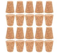 SHERCHPRY Tapones de Corcho de Madera Cónicos Diseño y Fácil Almacenamiento Accesorios Suaves 20 Diseño y Fácil Almacenamiento para Botellas de Cerveza y Vino para Proyectos de Bricolaje