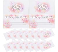 SHERCHPRY Tarjetas de Boletos de Rifa 2d Formulario de Inscripción en Papel Cartulina, 50 Unidades por Paquete, 6 Paquetes para Concursos, Sorteos y Actividades Escolares