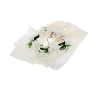 SHERCHPRY tiara novia velo despedida de soltera velo nupcial bride hat diadema de novia vestidos de sesión de fotos de maternidad velo con ribete de encaje bubbmi paño