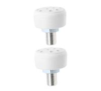 SHERCHPRY Topes de Freno de Goma Ajustables para Patines de Cuatro Ruedas Doble Alta Elasticidad Color Blanco 2 Unidades Accesorios para Patinaje Pista y