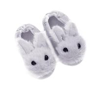 SHERCHPRY Zapatillas Infantiles Antideslizantes de Pantuflas Cálidas de Invierno con Diseño de Conejo de Felpa para Cómodas y Duraderas para Casa y Escuela