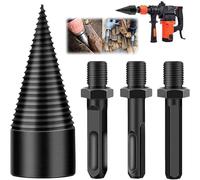 Sherem Easy Split Drill Bit Wood Splitter, Wood Splitting Drill Bit Heavy Duty, Sherem Easysplit Drill Bit 32mm/42mm, Shirem Easysplit Drill Bit, Removable Firewood Drill Bit Wood Splitter(32mm)