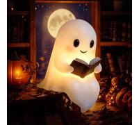 Sheremart Glowspirit,Brimody Ghost Reading Book Lamp,Pubyfun/Solymall Glow Spirit,Meet The Ghost That Glows with Love,A Lamp That Warms More Than a Room,Light Up Halloween Decor (1*pcs,6 inch)