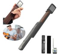 Sheremart Pocket Guitar, Digital Guitar Chord Trainer, Portable Digital Guitar Trainer, Practice Guitar Neck, with Rotating Chart Screen (1Set)