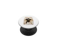 Sheriff de la Ciudad pequeña | Perro Retro de Pastor alemán Sheriff PopSockets PopGrip Adhesivo
