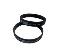 Sheriff of Baghdad Bandas planas de combate de muñeca de 4 pulgadas, duraderas, resistentes al calor y a los químicos, fabricadas en Estados Unidos, paquete de 2, color negro