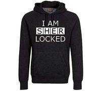 Sherlock - Felpa # L Unisex Black # I Am Sherlocked