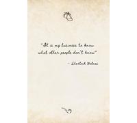 Sherlock Holmes Inspired Lined Journal: Victorian Aesthetic Vintage Style Writing Notebook, Unique Gift for a Sherlockian Mystery Lover, Detective Fan Diary, JohnLock Series Logbook