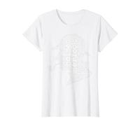 Sherlock Holmes Palabra Nube Camiseta gráfica económica, Mujer, Blanco, L