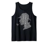 Sherlock Holmes Palabra Nube Camiseta sin Mangas