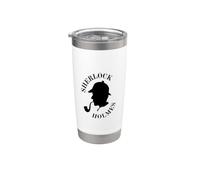 Sherlock Holmes | Perfecto para los amantes de los libros de detectives- Vaso térmico de acero inoxidable de doble pared