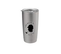 Sherlock Holmes | Perfecto para los amantes de los libros de detectives- Vaso térmico de acero inoxidable de doble pared