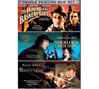 Sherlock Holmes Triple Feature DVD Set: The Hound of the Baskervilles, Billy Wilder's The Private Life of Sherlock Holmes, Without a Clue