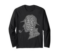 Sherlock Holmes word cloud - Camiseta Manga Larga