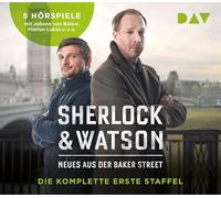 Sherlock & Watson. Neues aus der Baker Street. Die komplette erste Staffel: Hörspiele mit Johann von Bülow, Florian Lukas u.v.a. (5 CDs)