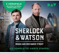 Sherlock & Watson - Neues aus der Baker Street. Die komplette vierte Staffel: Hörspiele mit Johann von Bülow, Florian Lukas, Peter Jordan u.v.a. (10 CDs)