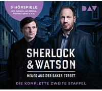 Sherlock & Watson - Neues aus der Baker Street. Die komplette zweite Staffel: Hörspiele mit Johann von Bülow, Florian Lukas, Fritzi Haberlandt u.v.a. (10 CDs)