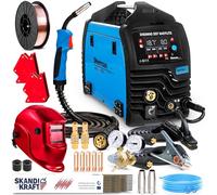 Sherman DIGIMIG 207 Easylite - Soldador Inverter Profesional con Gas y Sin Gas 200 A - Máquina de Soldar con Inductancia, 2 Rodillos - Soldadura: MIG/MAG, MMA, TIG Lift - Set Premium