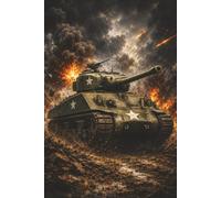 Sherman Tank WW2 Notebook, Military History Gift, Remembrance - 120 Lined Pages 6 x 9: Inspired by the strength, determination and sacrifice of the Allied armoured forces during World War II