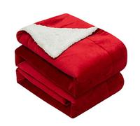 Sherpa sofá lanza manta, súper suave peludo lleece cama doble capa capa cálida manchas de microfibra esponjosa cálida cama sofá mantelas 003-230 * 230