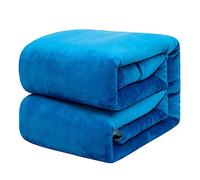 Sherpa sofá lanza manta, súper suave peludo lleece cama doble capa capa cálida manchas de microfibra esponjosa cálida cama sofá mantelas 002-130 * 160